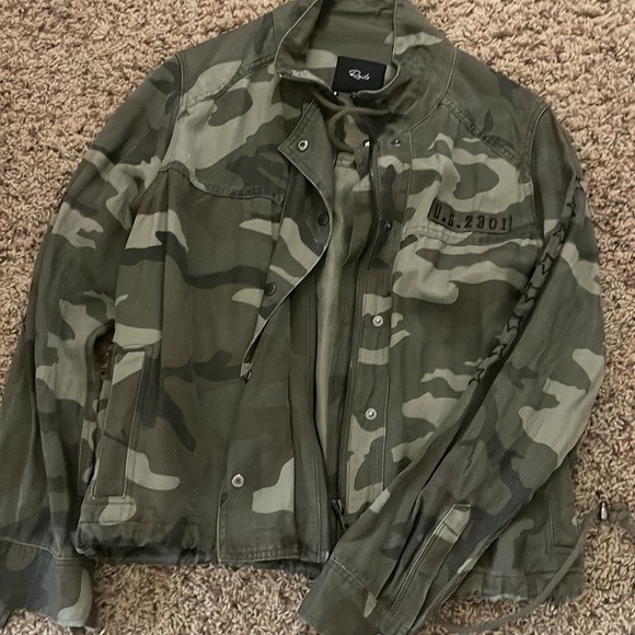 Rails Army Print Utility Jacket - Picture 3 of 6